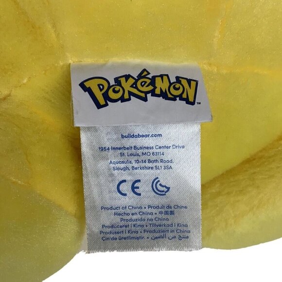 Build-A-Bear Workshop Pokemon Pikachu Plush 2016 Yellow Anime Stuffed Animal - Picture 7 of 8